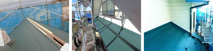 町田市でのガルバリウム鋼板屋根カバー工法